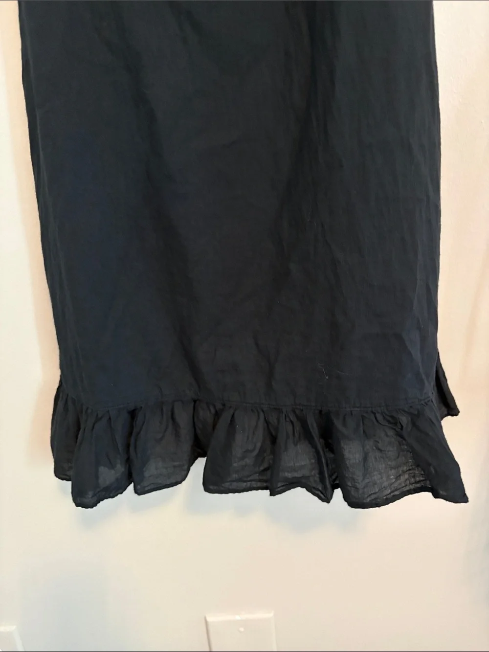 Juicy Couture Black V-Neck Slip Dress/coverup with Pink Logo Tag